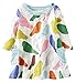 Fiream Girls Crewneck Long Sleeve Dress(S0102,5T)