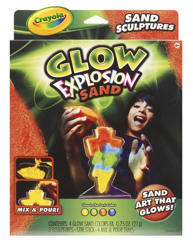Crayola Glow Explosion Sand Art Sculptures