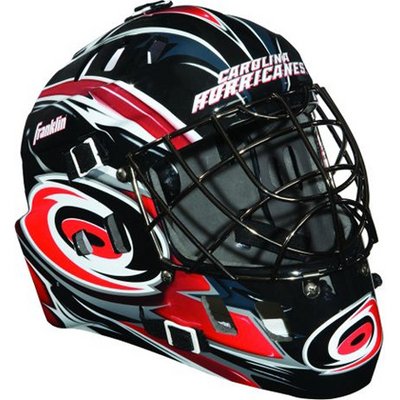 Franklin NHL Team SX Comp GFM 100 Youth Goalie Face Mask - Carolina Hurricanes