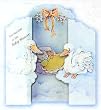 100 Tri-Fold Baby Shower Invitations in Spanish - 5.25" x 7"