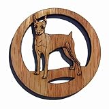 Camic designs DOG112M6 Laser-Etched Miniature Pinscher Magnets - Set of 6