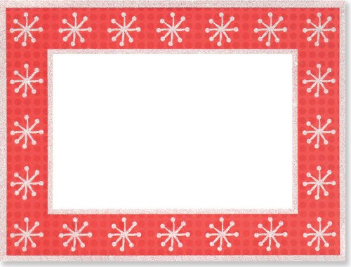 Dots and Snowflakes Photo Frame Cards (Christmas Cards, Holiday Cards, Greeting Cards)