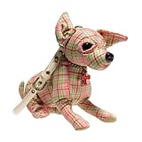 Fuzzy Nation Plaidberry Chihuahua Puppy Handbag- Fuzzy Coutour Edition