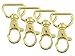 Gold Plated Swivel Clasps Lanyard Snap Hook Lobster Claw Clasp Jewelry Findings 1 5/8