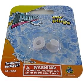 Aqua Leisure Rubber Swim Ear Plugs Pool/Swimming Contains One Pair