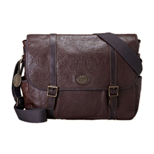 Fossil Men's 'Estate' Leather Messenger Bag