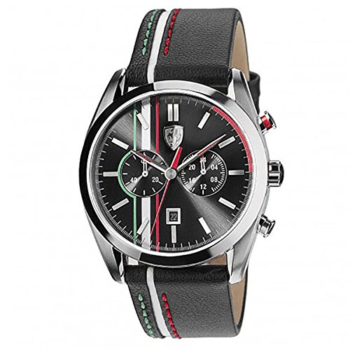 Ferrari Mens Scuderia Sport Chrono Analog Dress Quartz Watch (Imported) 0830237