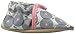 Robeez Petal Pop Crib Shoe (Infant), Grey/Sorbet, 6-12 Months M US Infant
