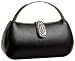 Savanna Lizard Grain Top Handle Minaudiere,Black,one size