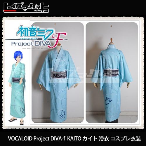 VOCALOID KAITO Kite Project DIVA-f high quality yukata cosplay costume for men size M (japan import)