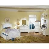 Cottage Traditions Youth Panel Bedroom Set (White Finish) (Full) by America ....