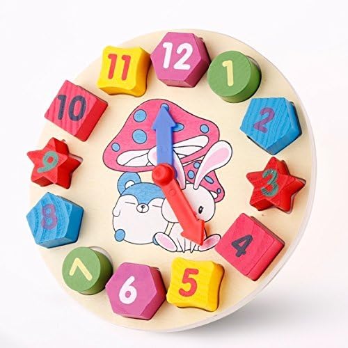 Keetek Cute Rabbit Alarm Clock Puzzle Shape Matching Play Baby Toy Gift For Kids