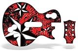 Guitar Hero 3 Faceplate Skin for Nintendo Wii - North Star Red