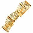 14K Yellow Gold Twelve Strand Wire Bracelet