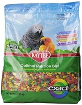 Kaytee Exact Rainbow Premium Daily Nutrition for Parrots and Conures, 4-Pound Bag
