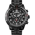 Timex Herren-Armbanduhr XL Chronographen Analog Edelstahl beschichtet T49825