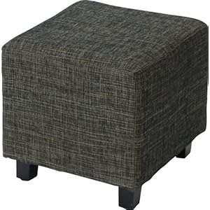 【クリックで詳細表示】シンプルスツール ファブリック ブラウン 81917