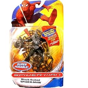 Spiderman Classic Trilogy Heroes Action Figures - Black Suited Spiderman