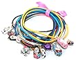 Baby Shoes Themed, Teddy Bear & Hearts Multi-Layered Charm Bracelets Set Very Colorful