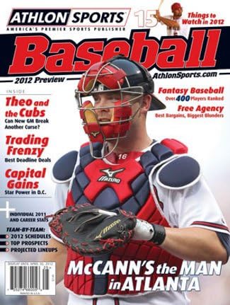 Brian McCann unsigned Atlanta Braves 2012 Athlon Sports MLB Baseball Preview Magazine
