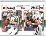 2010 Topps Gridiron Lineage #GLNS Joe Namath / Mark Sanchez - New York Jets (Football Cards)