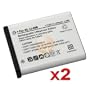 TWO LI-40B Li-42B Li-Ion Batteries 1000mAh for Olympus