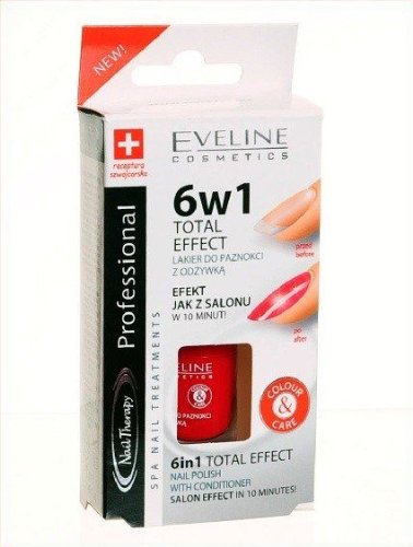 Eveline Cosmetics 6 in 1 Total Effect Nail Treatment with Conditioner #790