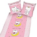 Herding 4665-76.050 Angel Cat Sugar Bettwäsche Biber 100% Baumwolle 80/80 + 135/200 cm