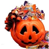 Trick or Treat Halloween Pumpkin of Candy Gift Basket