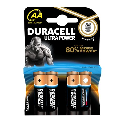 Duracell Ultra Power Batterie AA 4er