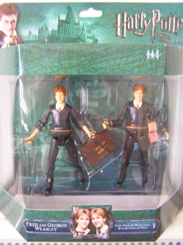 Childrens Toyshop  Toys : Harry Potter -  Deluxe Action Figures - The Weasley Twins (Fred and George) 2 Pack - Order of the Pheonix