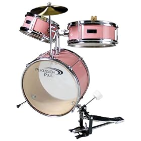 Click here to buy Percussion Plus 3-Piece Children's Mini Drum Set - Pink by Percussion Plus.