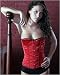 Red Satin Victorian Vintage Shaper Corset Boned Lace Up Waist Cincher Dresses LVG0867Red