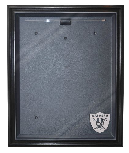 Oakland Raiders Cabinet Style Jersey Display, Black