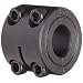 Climax Metal Two-Piece Clamping Shaft Collar, Double Wide, Black Oxide Steel