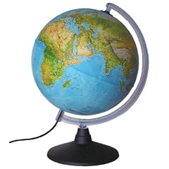 Nova Rico - Leuchtglobus 30cm mit zwei Kartenbildern - Globus mit Beleuchtung