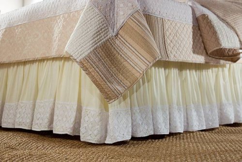 Jane Seymour Winding Way Tonal Blush Bedskirt King