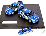 PRODRIVE スバル インプレッサ WRC 2004年WRC第4戦ラリー・ニュージーランド 2台セット キーリング付の画像