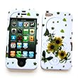 Apple iPhone 4 & 4S Snap-on Protector Hard Case Image Cover "Sunny Sunflowers" Design