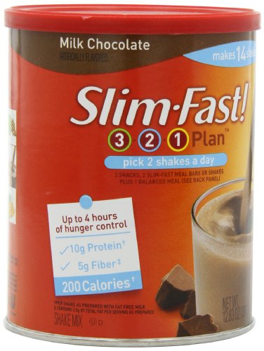 Slimfast Powder, Milk Chocolate, 12.83 oz
