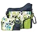 JJ Cole System 180 Diaper Bag Available in 6 Colors and Patterns-Blue Vine