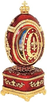 Luxury Collectible Russian Faberge-Style Enameled Egg