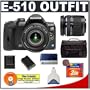 Olympus Evolt E510 10MP Digital SLR Camera with Olympus 14-42mm Zuiko Lens + Olympus 40-150mm Zuiko Lens [Outfit] + Spare BLM-1 Battery for Olympus + Transcend 2GB 133X CompactFlash (CF) Card + High Speed USB 2.0 CompactFlash (CF) Card Reader + Cameta Incognito 1000 Deluxe SLR Gadget Bag (fits E300, E330, E410, E500 & E510)