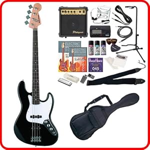 【クリックで詳細表示】SELDER ベース ジャズベースタイプ JB-30 初心者入門20点セット