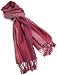V Fraas Women's Ornamental Stripe Wrap,Rasberry,28x80