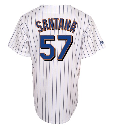 MLB Johan Santana New York Mets Replica Home Jersey (Large)
