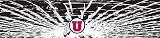Utah Runnin Utes Shattered Auto Visor Decal