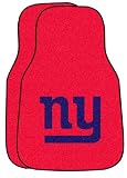 National Football League New York Giants 2-piece Carpeted Car Mats 18"x27"