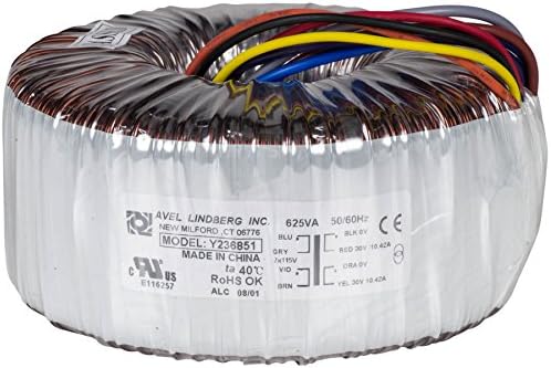 Avel Y236851 625VA 30V+30V Toroidal Transformer