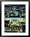 Beautiful City Lights of Downtown Places Framed Art Poster Print, 25x31